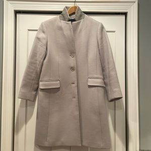 Theory wool top coat dove grey s M